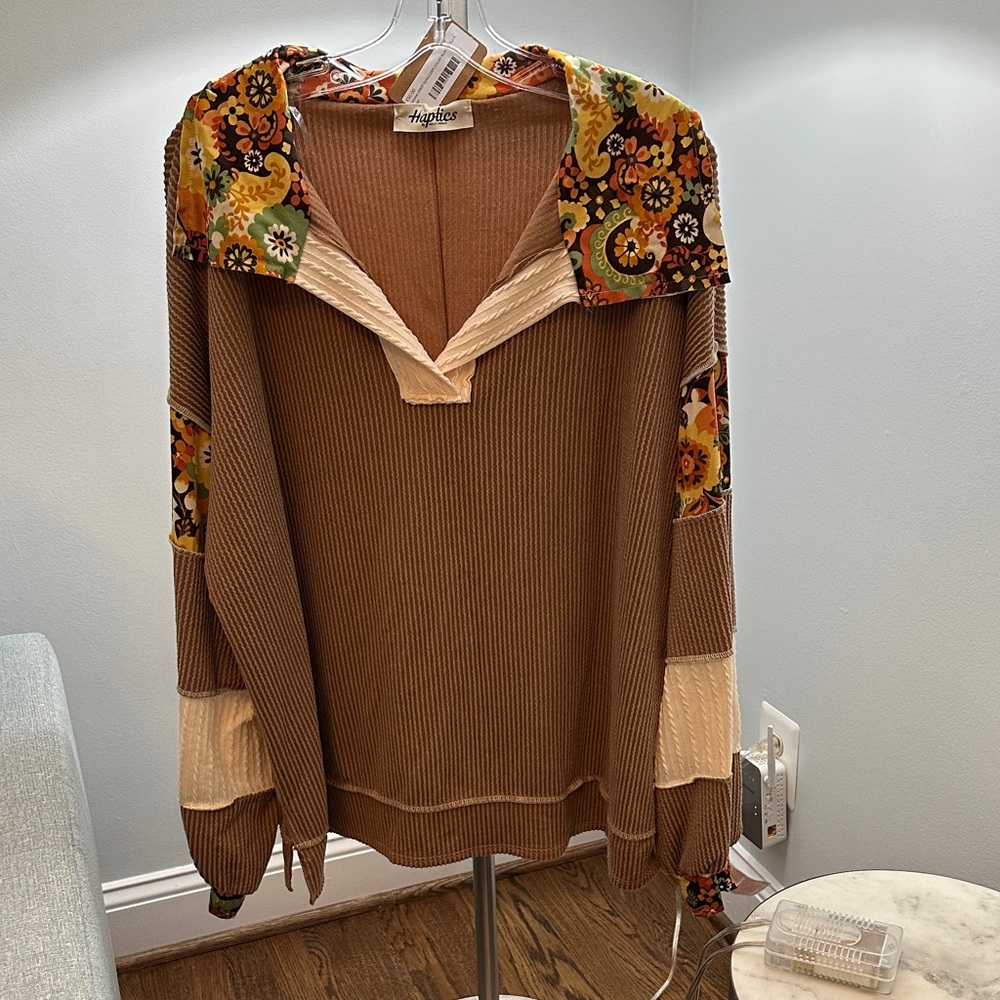 Highline Brown V-Neck Sweater